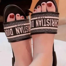 Best Price Christian Dior Plain Flats Official Design Premium Quality